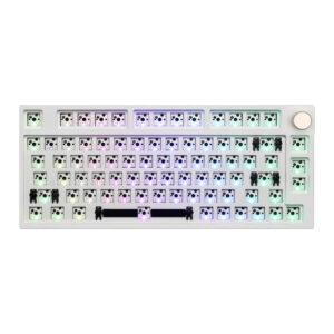 EPOMAKER TH80 Pro Wireless Barebones Keyboard Kit, 75% Hot Swap Mechanical Keyboard Kit, Bluetooth 5.0/2.4GHz/Wired RGB Gaming Keyboard, with Dampener Foams, South-Facing LEDs for Win/Mac/PS5/PS4/Xbox